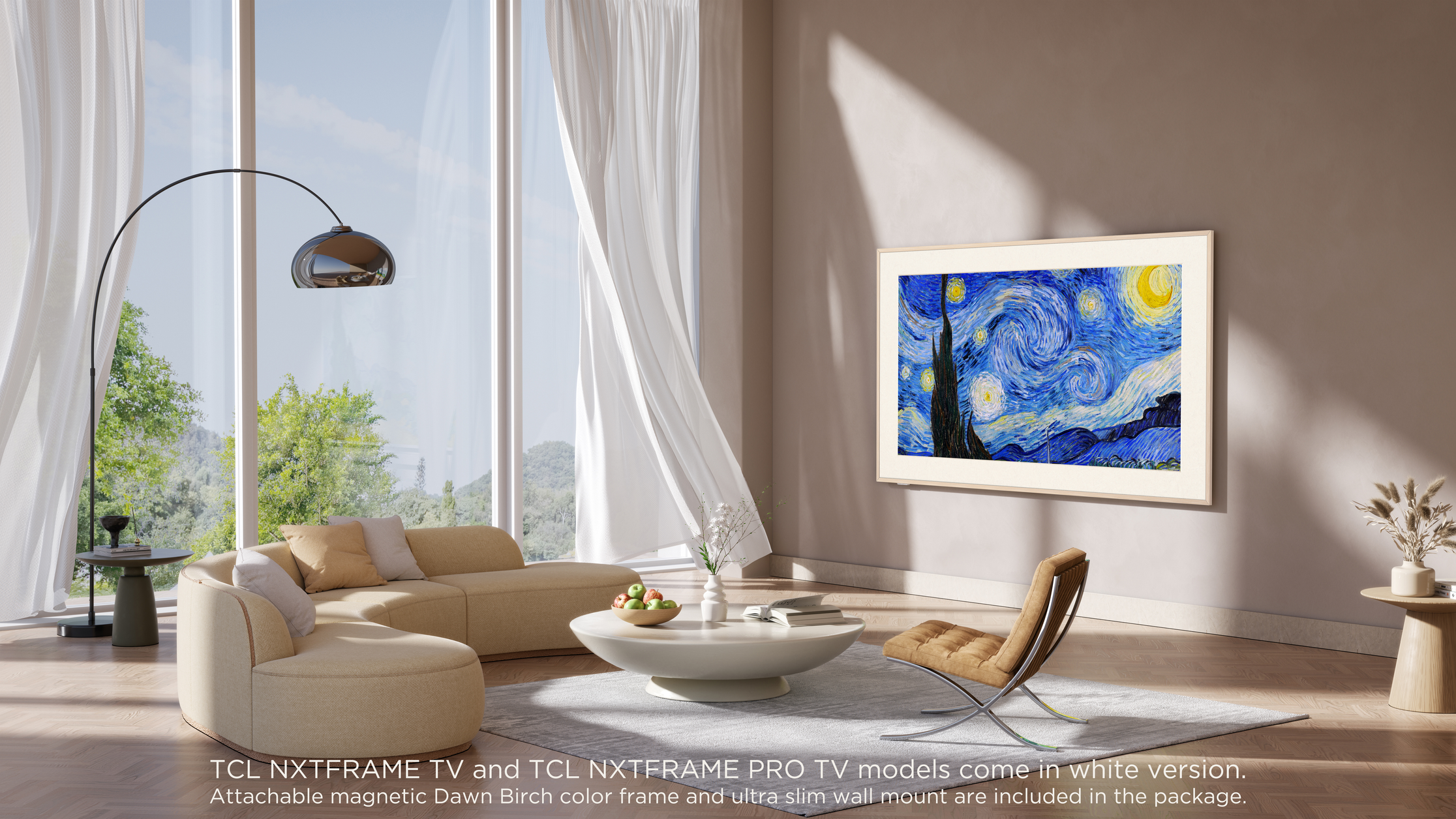 TCL A300 NXTFRAME 55A300W 55" 4K Ultra HD Smart TV Wi-Fi White 450 cd/m²