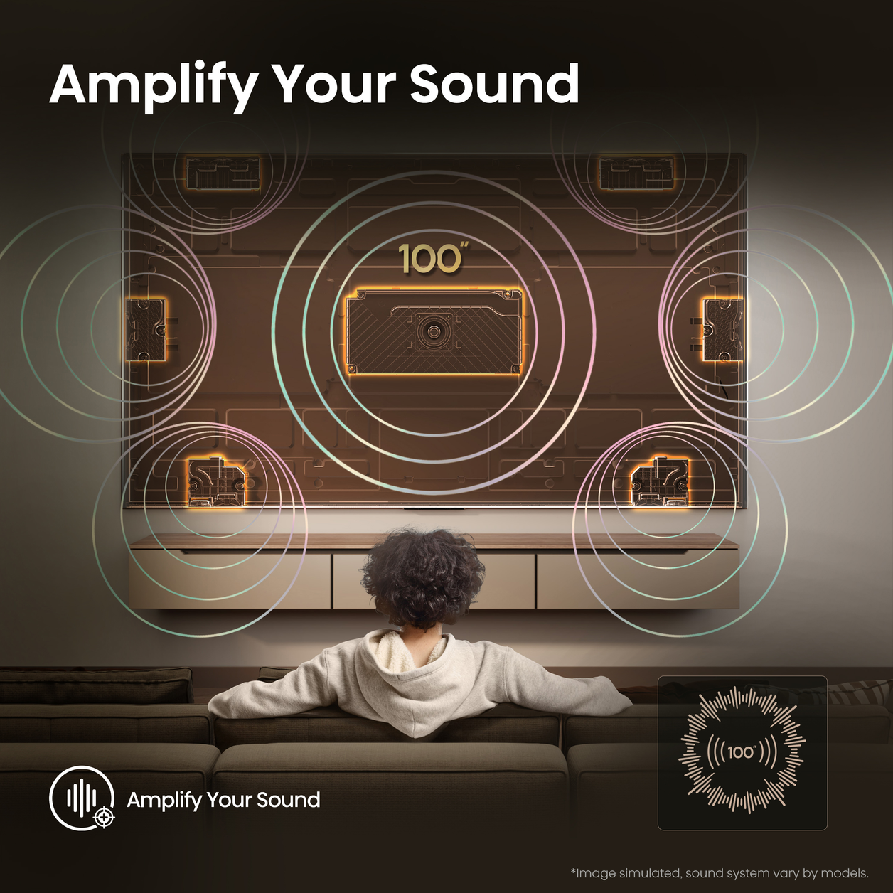 Hisense 100" E7QTUK PRO 144Hz QLED Smart AI TV with Freely