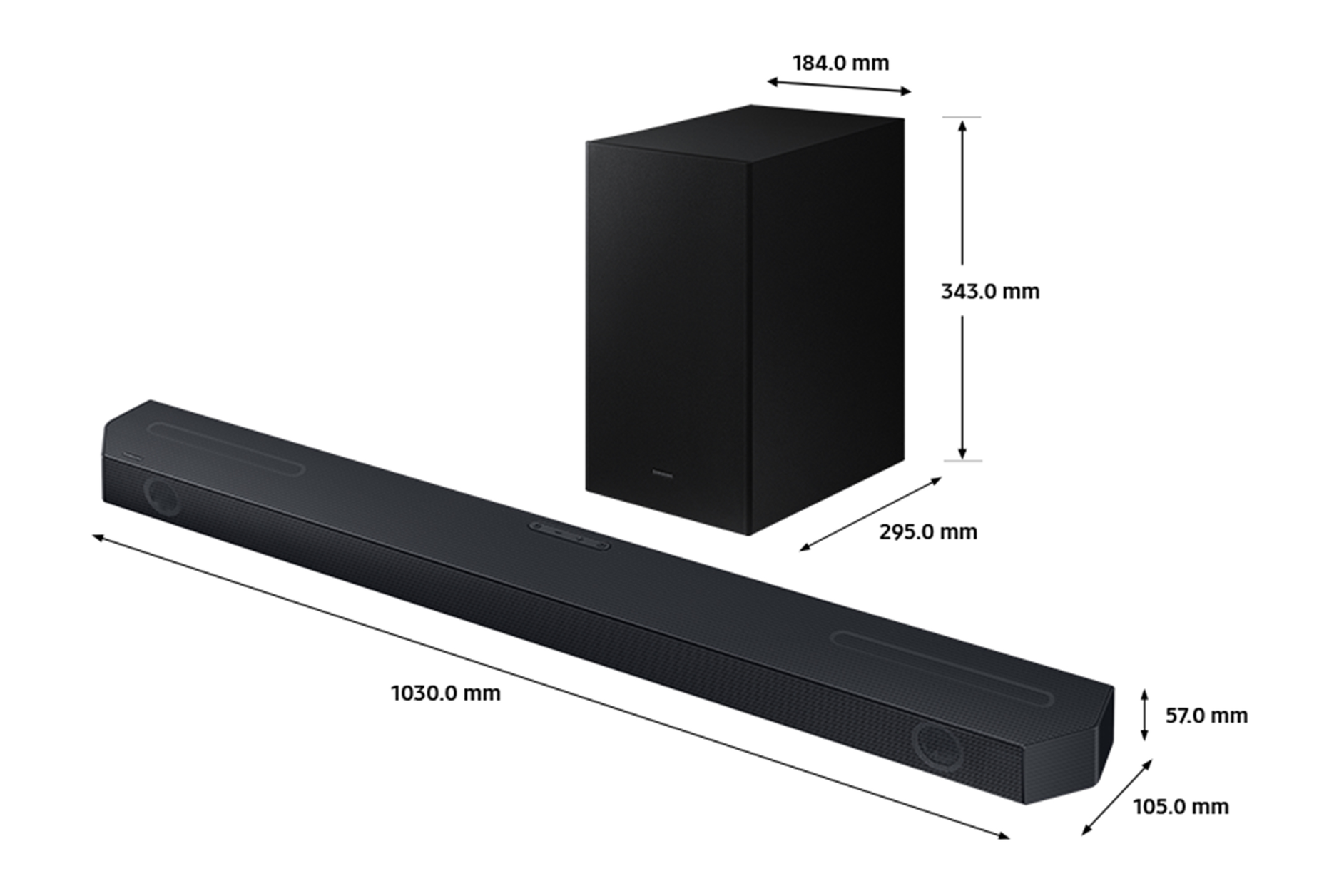 Samsung HW-Q600C/XU soundbar speaker Black 3.1.2 channels