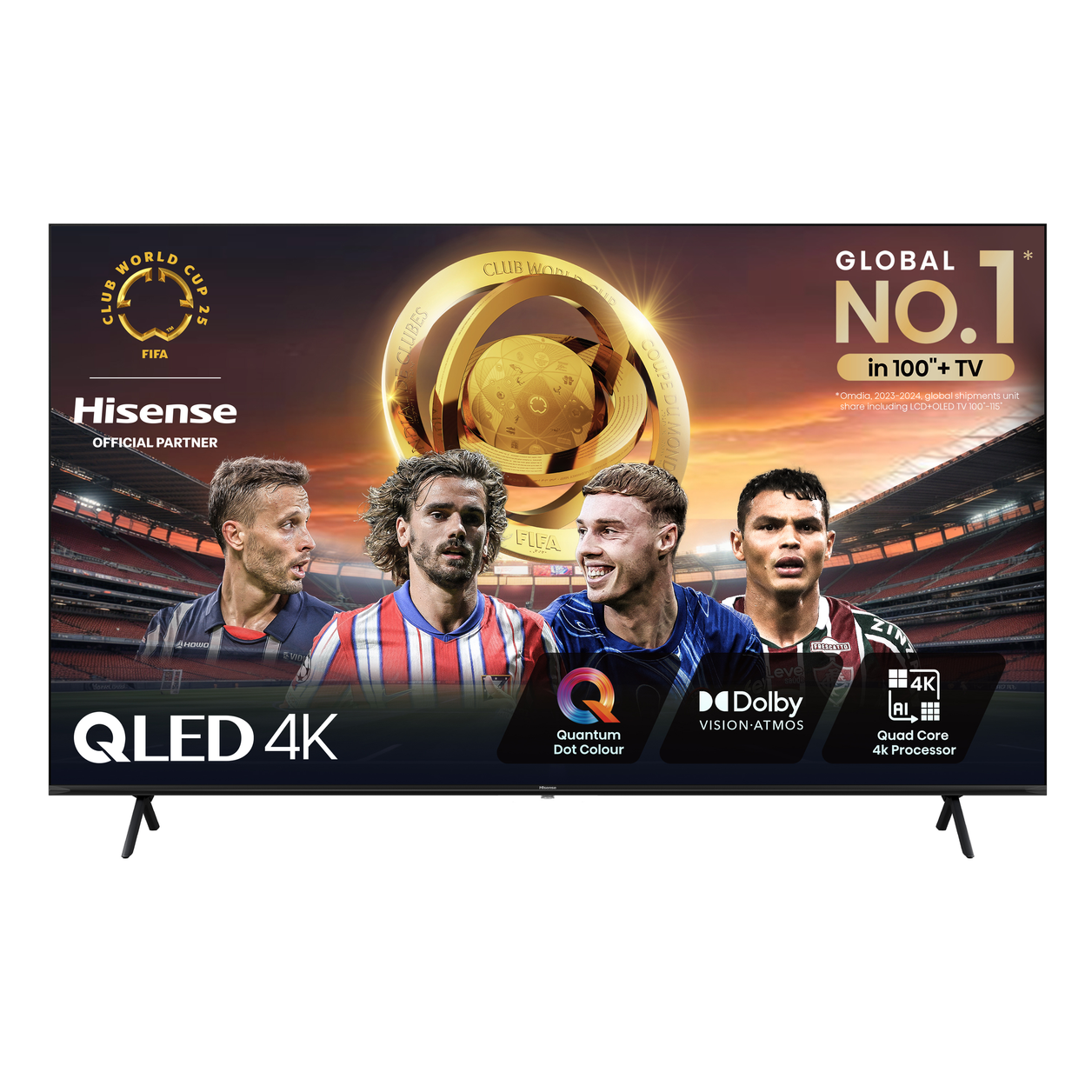 Hisense 85E7NQTUK TV 2.16 m (85") 4K Ultra HD Smart TV Wi-Fi Black 350 cd/m²