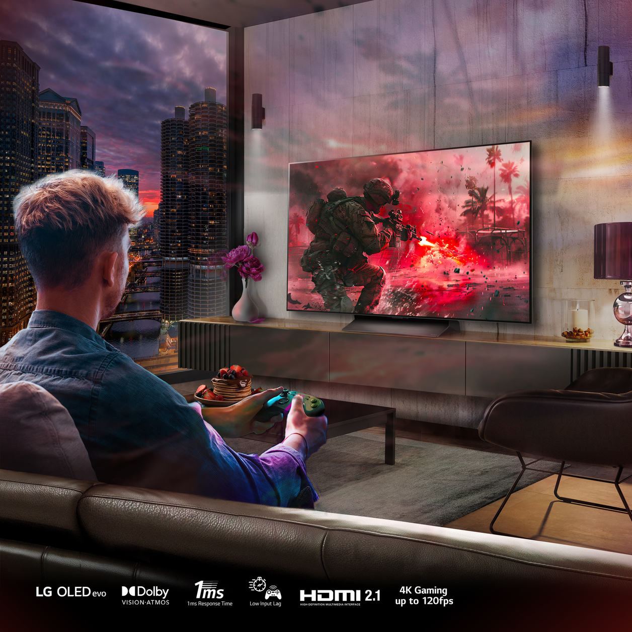 LG OLED55C44LA.AEK TV 139.7 cm (55") 4K Ultra HD Smart TV Wi-Fi Brown