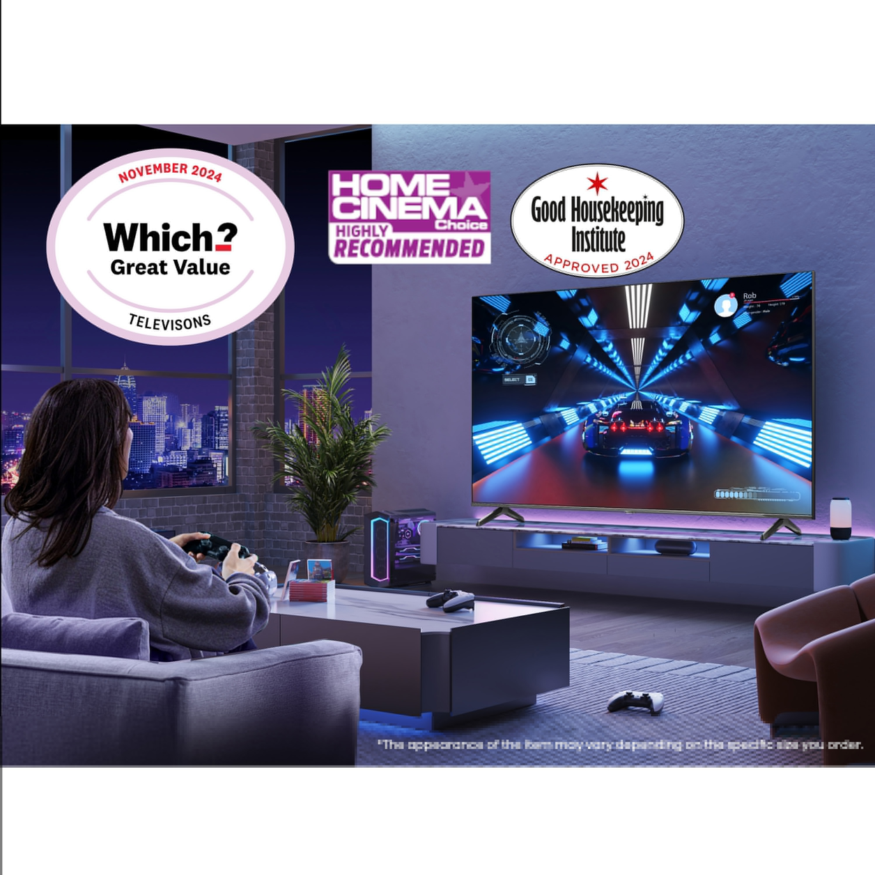 Hisense 100E7NQTUK PRO TV 2.54 m (100") 4K Ultra HD Smart TV Wi-Fi Grey 500 cd/m²