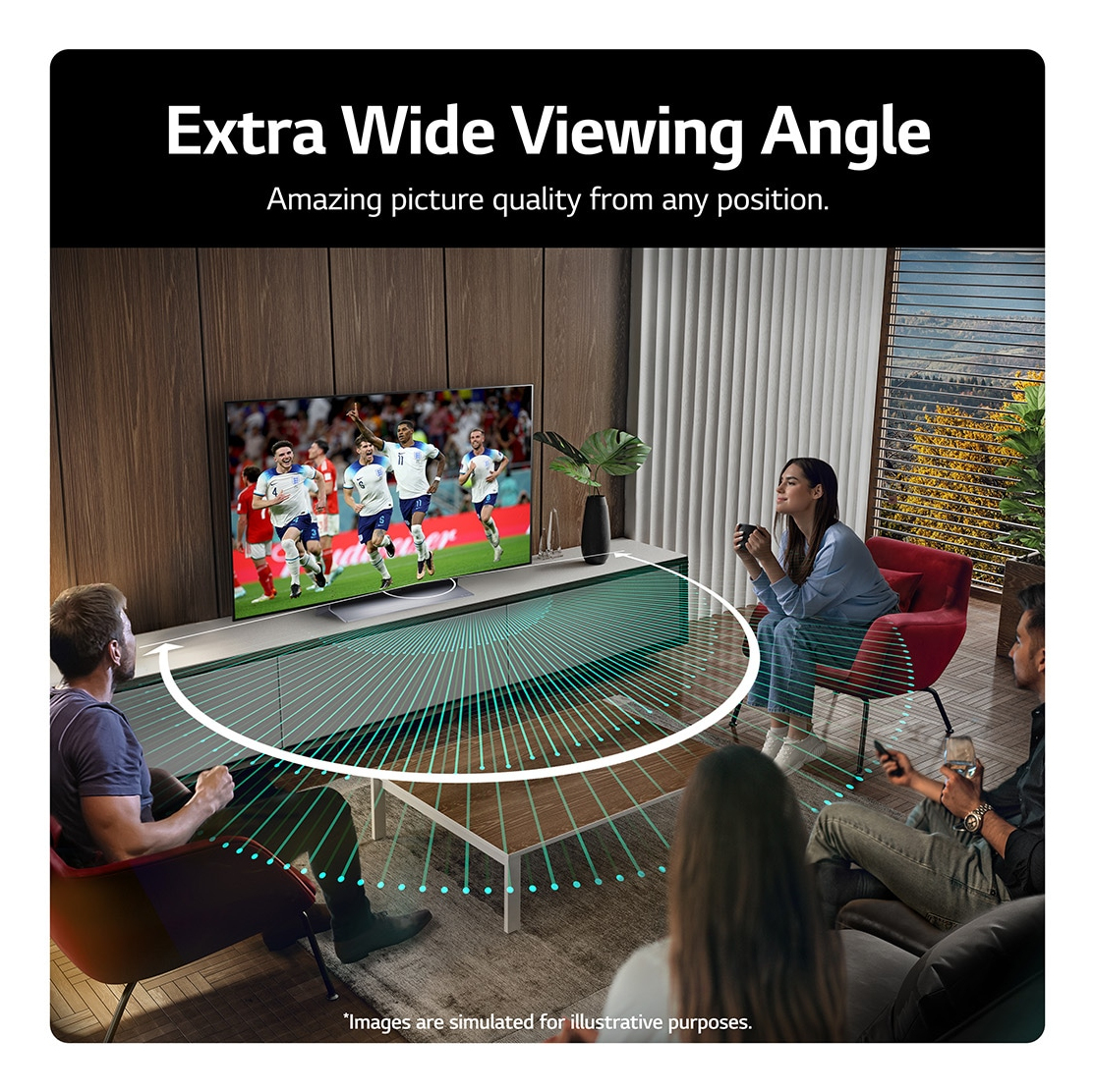 LG OLED evo OLED48C34LA 121.9 cm (48") 4K Ultra HD Smart TV Wi-Fi Silver