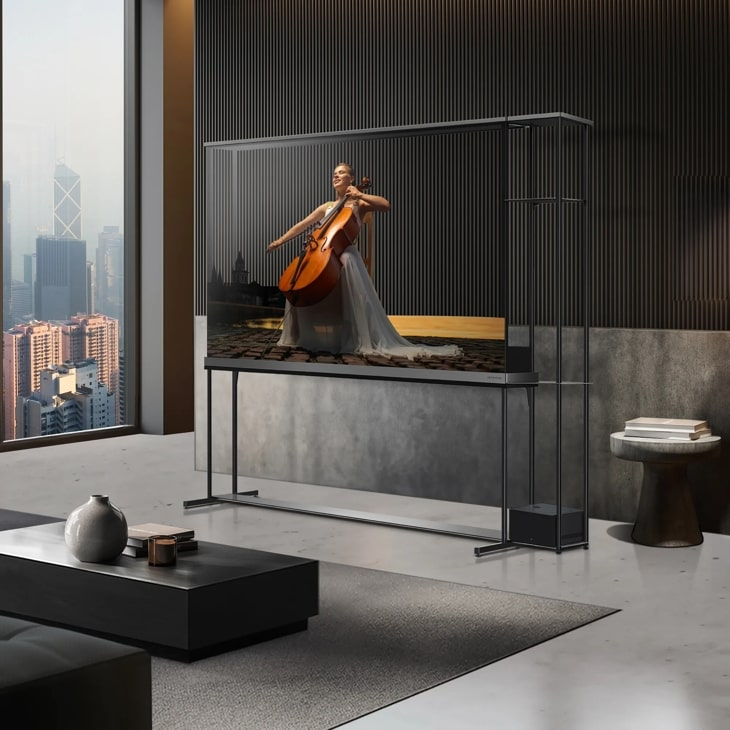 LG SIGNATURE OLED77T4PUA TV 195.6 cm (77") 4K Ultra HD Smart TV Wi-Fi Transparent