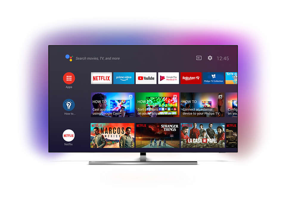 Philips 65OLED855/12 TV 165.1 cm (65") 4K Ultra HD Smart TV Wi-Fi Black, Silver
