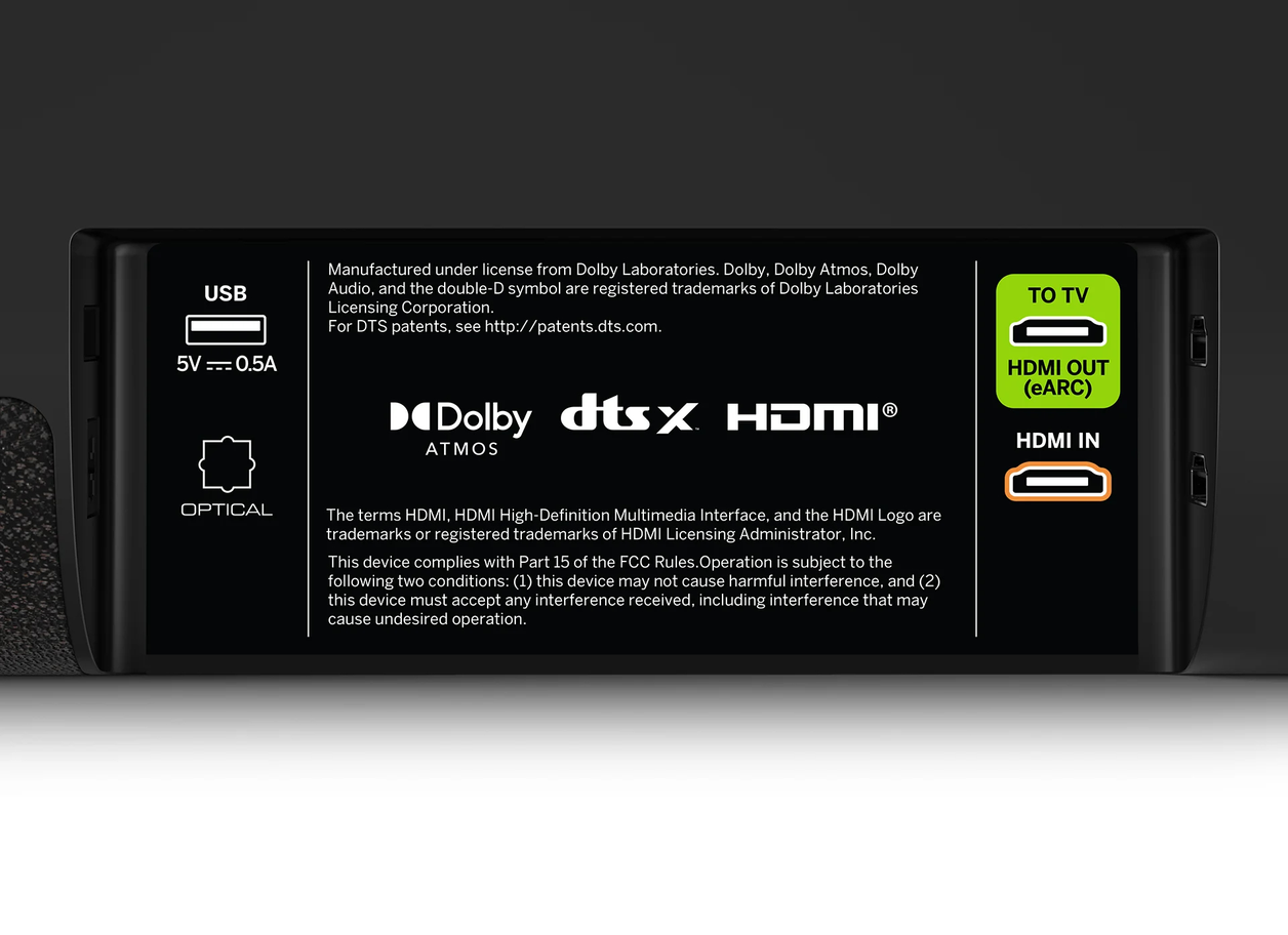 VIZIO M512E-K6 soundbar speaker Black 5.1.2 channels