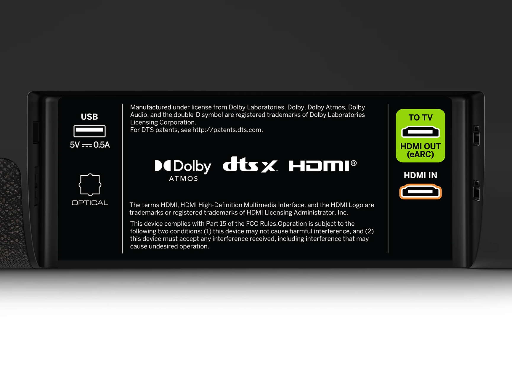 VIZIO M512E-K6 soundbar speaker Black 5.1.2 channels