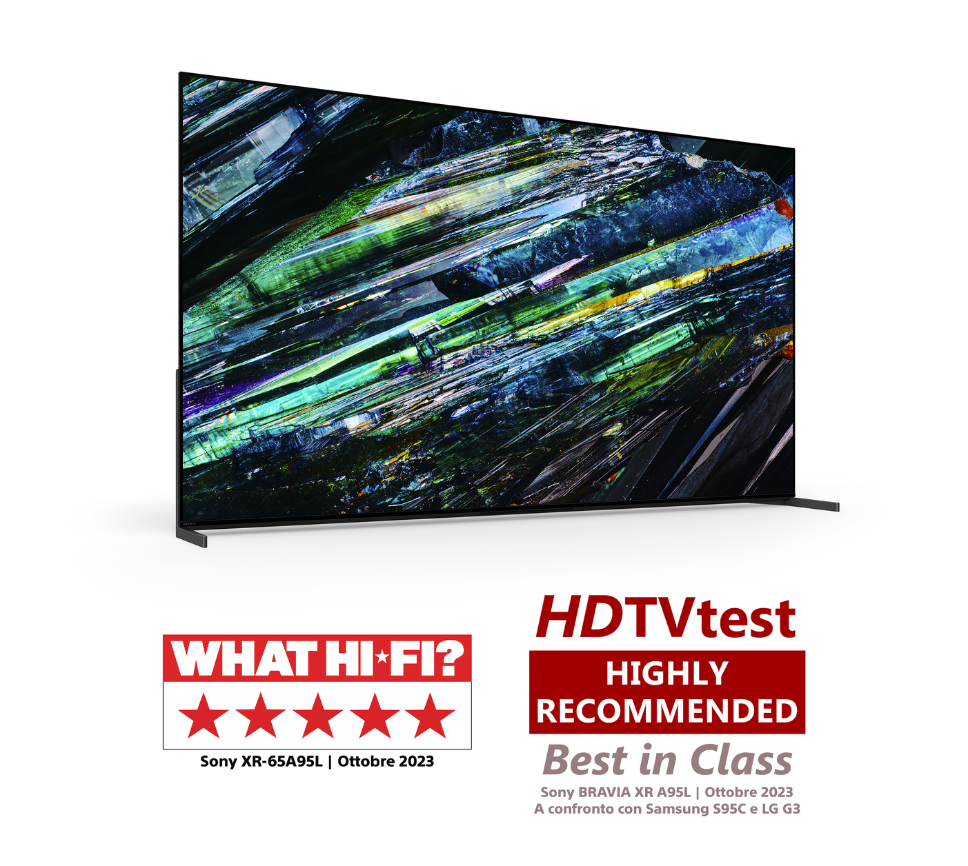 Sony BRAVIA XR | XR-65A95L | QD-OLED | 4K HDR | Google TV | ECO PACK | BRAVIA CORE | Perfect for PlayStation5 | Seamless Edge Design