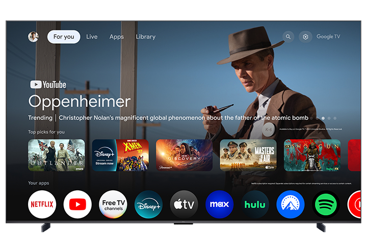 TCL 98’’ QM6K Series QD-Mini LED QLED 4K UHD Smart TV with Google TV – 98QM6K