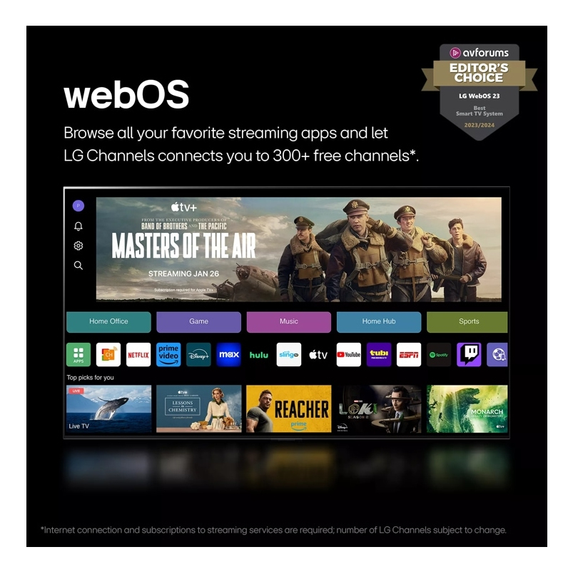 LG OLED83G4WUA TV 2.11 m (83") 4K Ultra HD Smart TV Wi-Fi Black