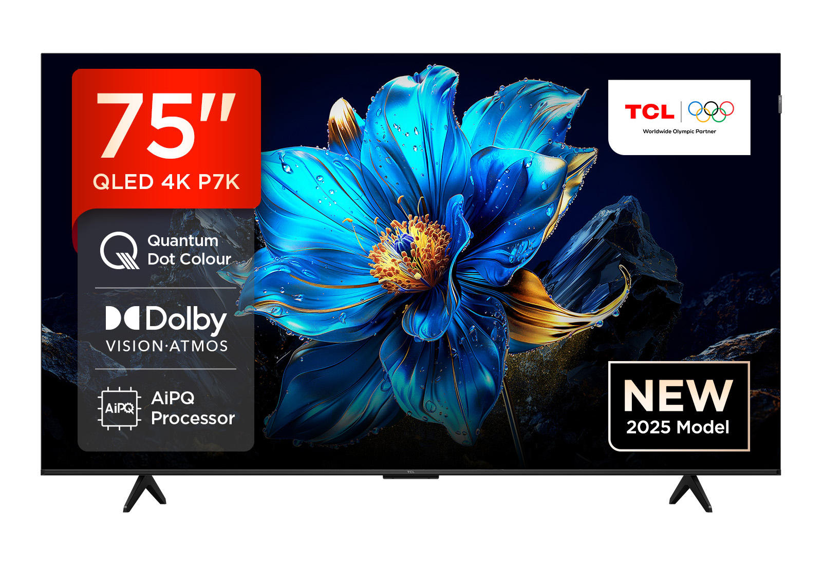 TCL 75P7K-UK TV 190.5 cm (75") 4K Ultra HD Smart TV Wi-Fi Metallic 350 cd/m²