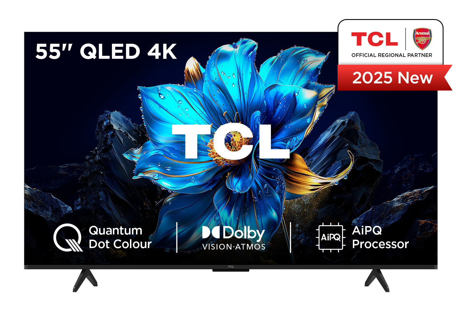 TCL 55P7K-UK TV 139.7 cm (55") 4K Ultra HD Smart TV Wi-Fi Metallic 350 cd/m²