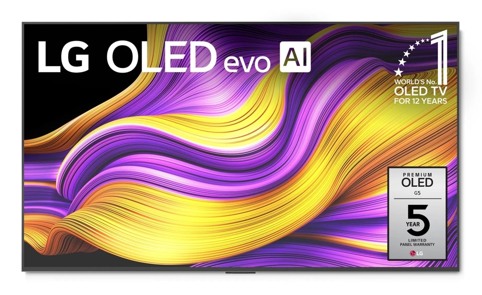 LG OLED evo AI 65 Inch G5 4K Smart TV 2025 - Wall mount version