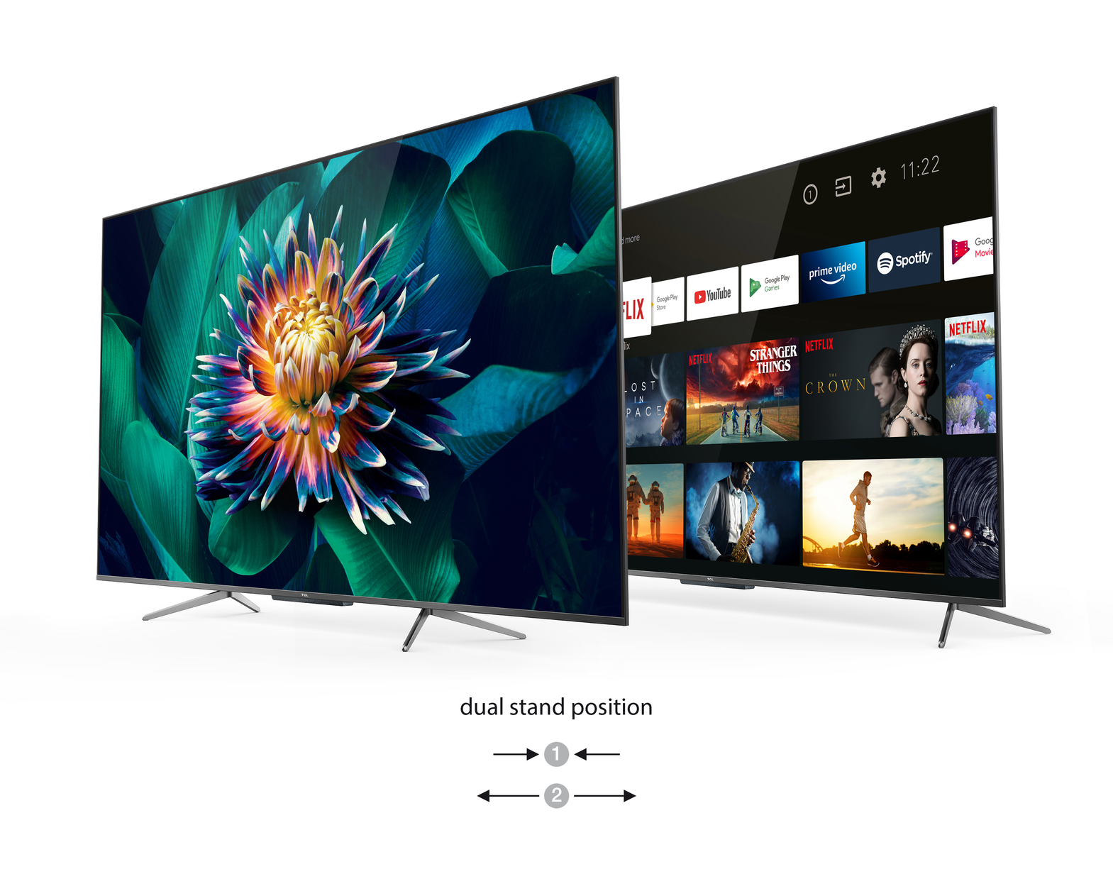 TCL 55C715 TV 139.7 cm (55") 4K Ultra HD Smart TV Wi-Fi Titanium 340 cd/m²