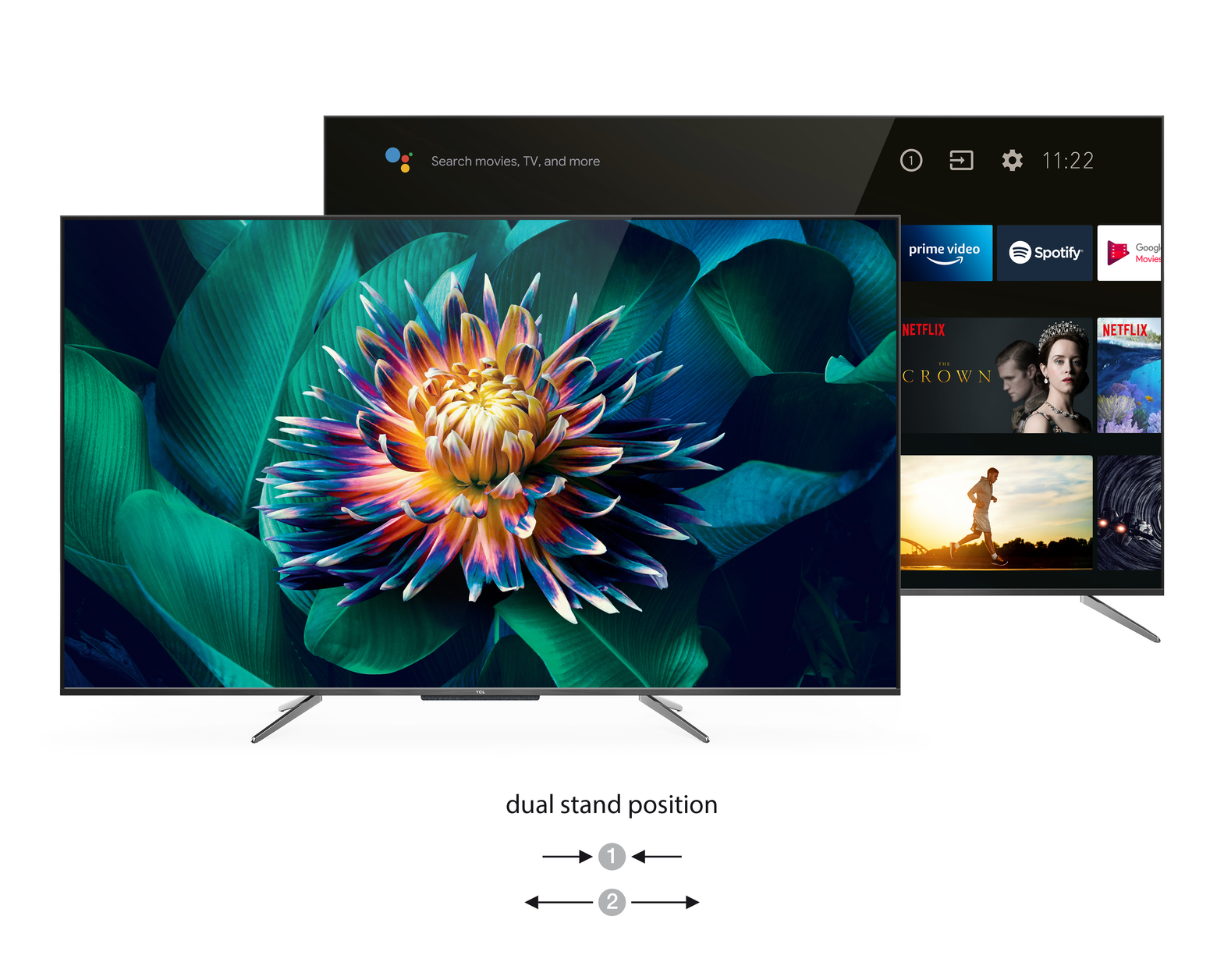 TCL 55C715 TV 139.7 cm (55") 4K Ultra HD Smart TV Wi-Fi Titanium 340 cd/m²