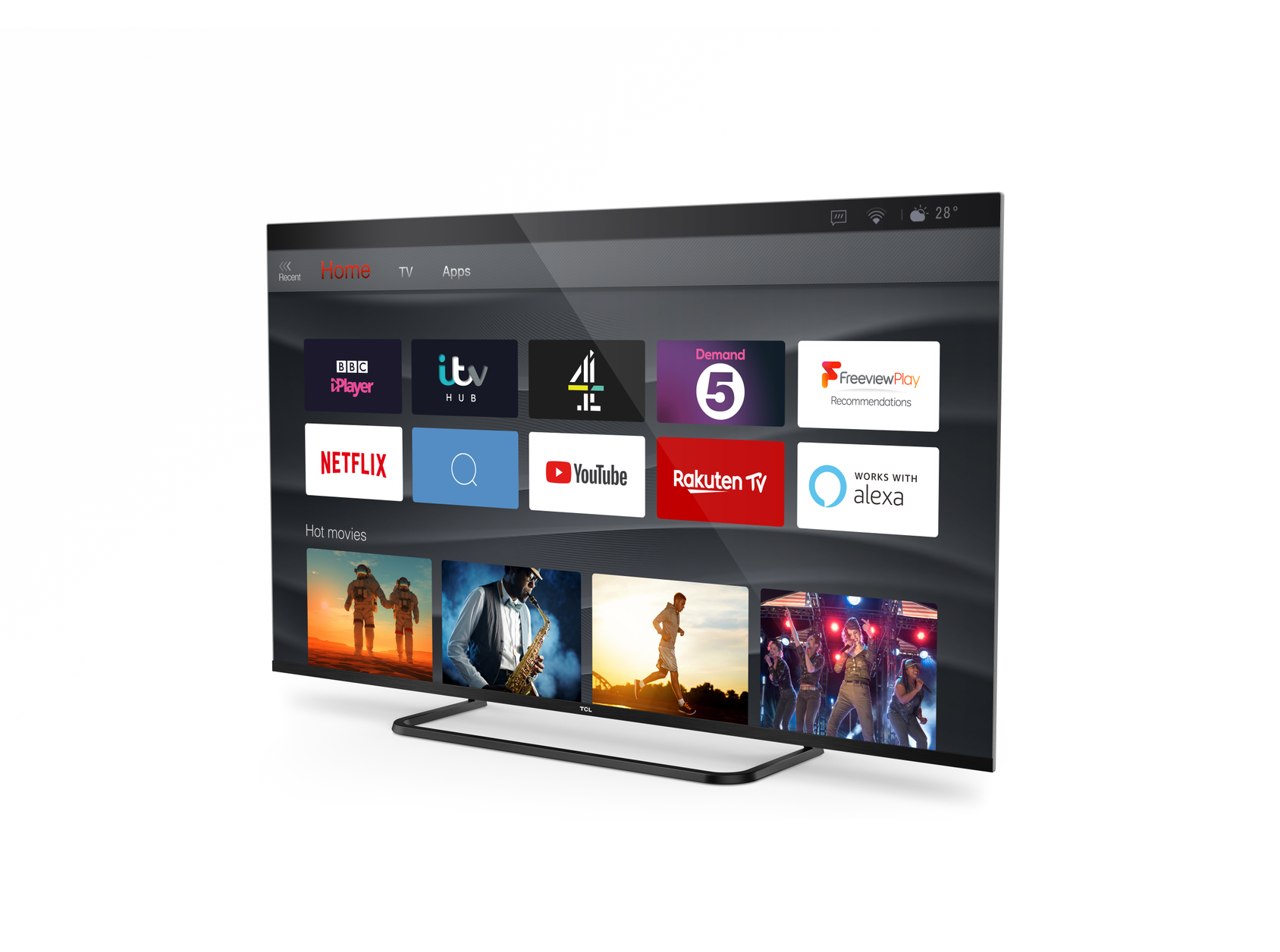 TCL 50EP682 TV 127 cm (50") 4K Ultra HD Smart TV Wi-Fi Titanium 360 cd/m²