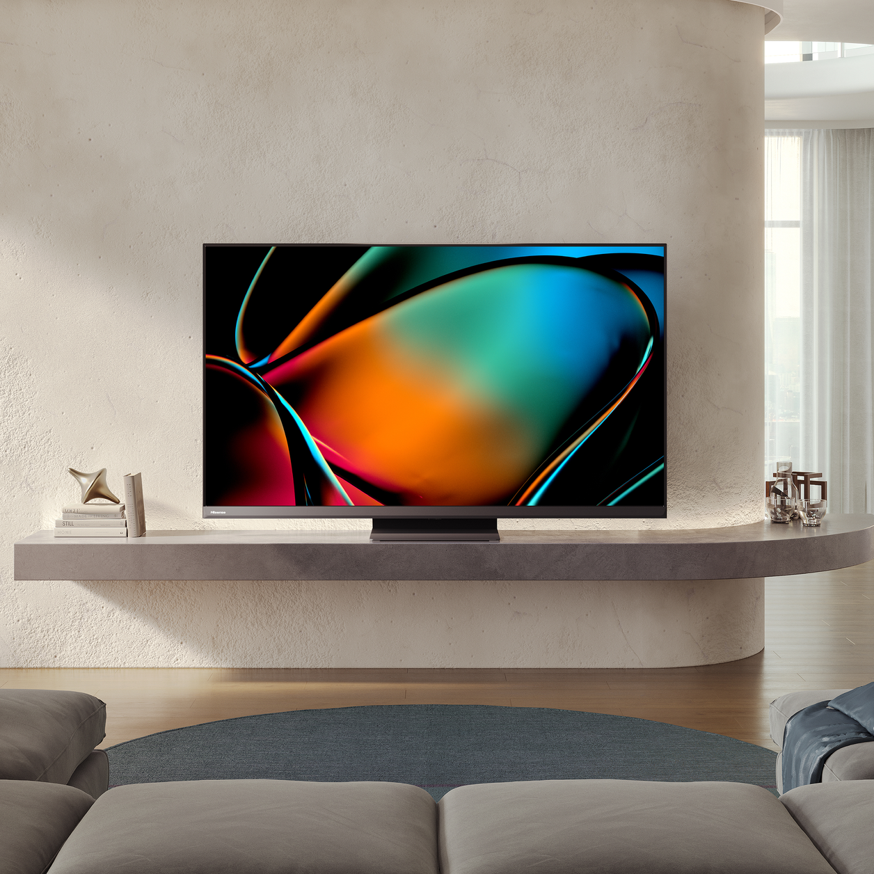 Hisense 55U8KQTUK TV 139.7 cm (55") 4K Ultra HD Smart TV Wi-Fi Grey 1500 cd/m²