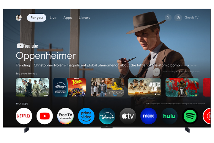 TCL QM7 98’’ QM7K Series QD-Mini LED QLED 4K UHD Smart TV with Google TV – 98QM7K