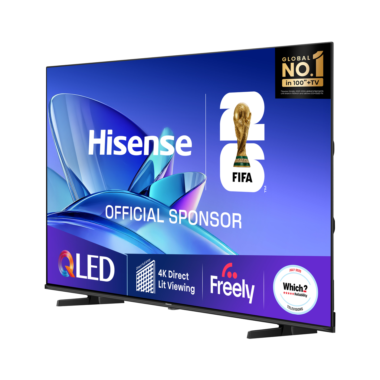 Hisense 55" E78QTUK QLED Smart AI TV with Freely