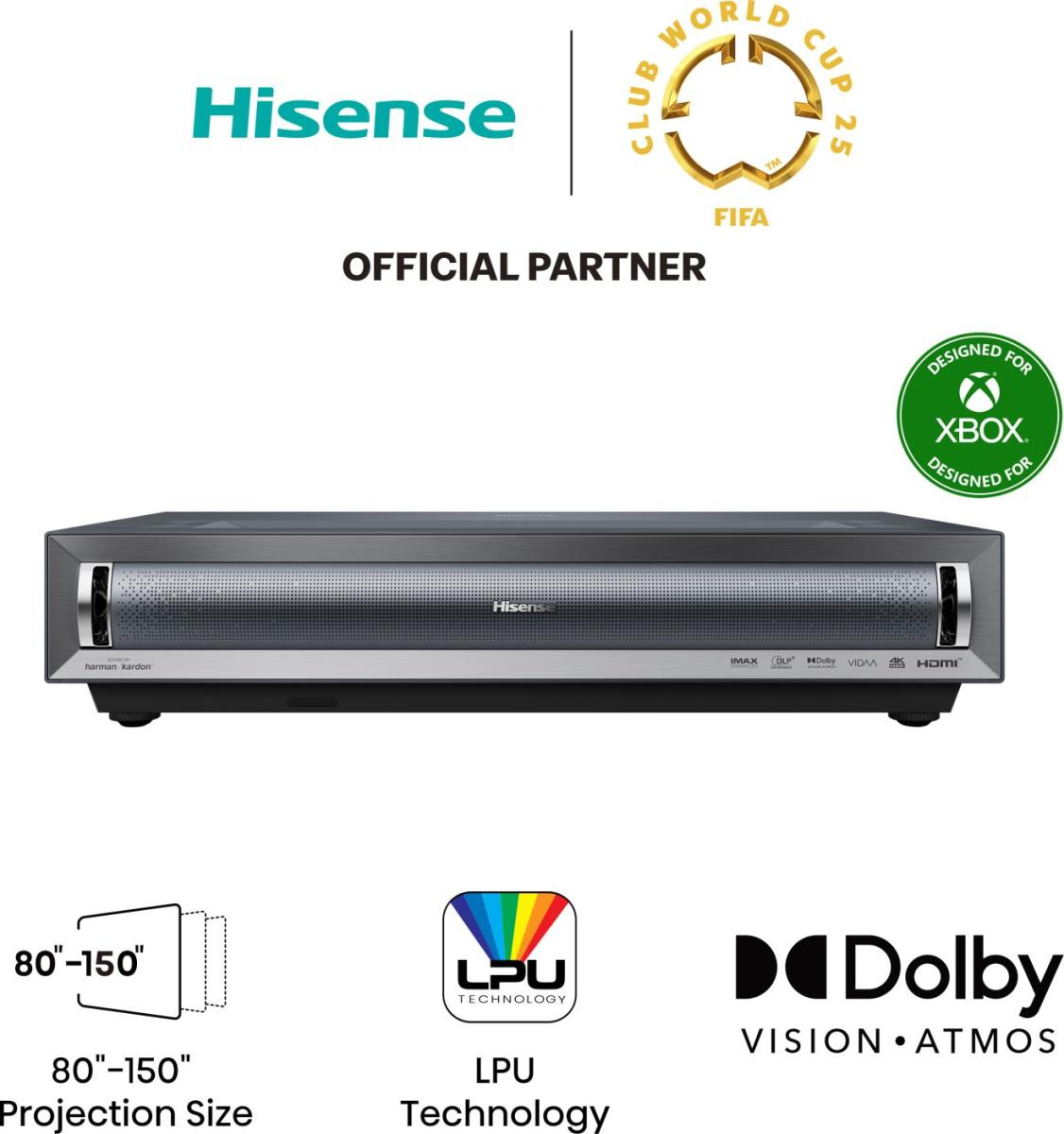 Hisense PX3 4K Ultra HD Smart TV Wi-Fi Black, Dark Grey