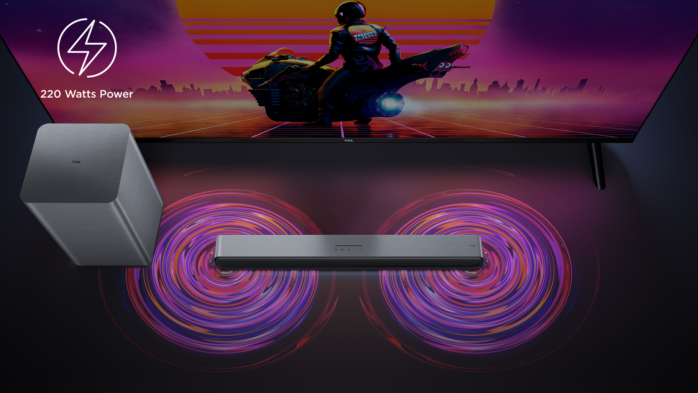 TCL S55HK soundbar speaker Black 2.1 channels 220 W