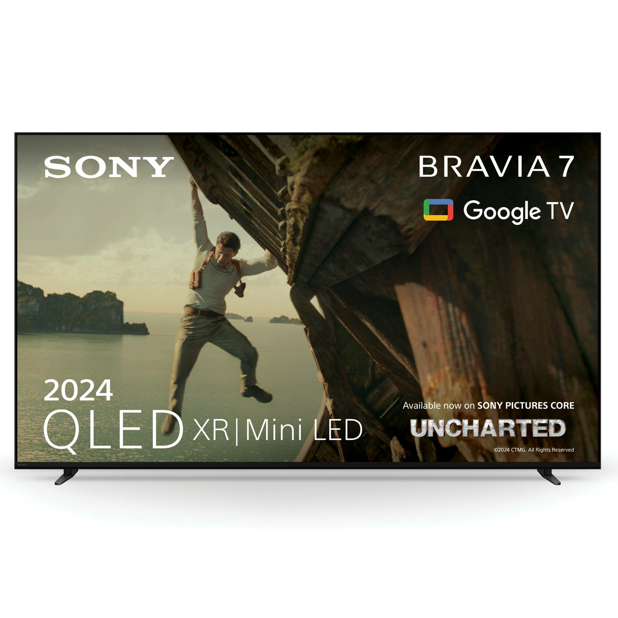 Sony BRAVIA 7 QLED (XR l Mini LED) 55 Inch 4K HDR Google Smart TV (2024) | Gaming Features for PlayStation 5, IMAX Enhanced, Dolby Vision Atmos, Chromecast, AirPlay, 120Hz
