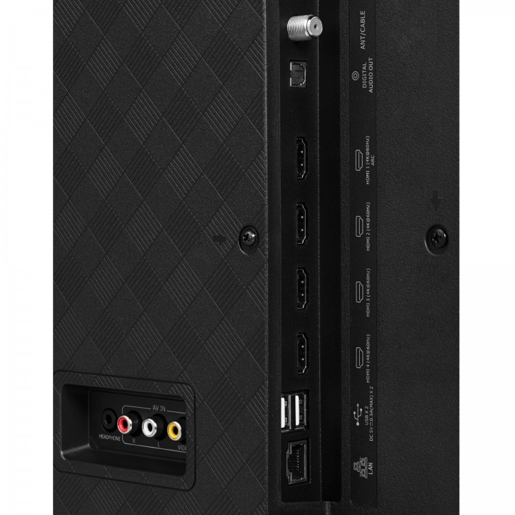 Hisense 55A6G TV 138.7 cm (54.6") 4K Ultra HD Smart TV Wi-Fi Black, Grey 300 cd/m²