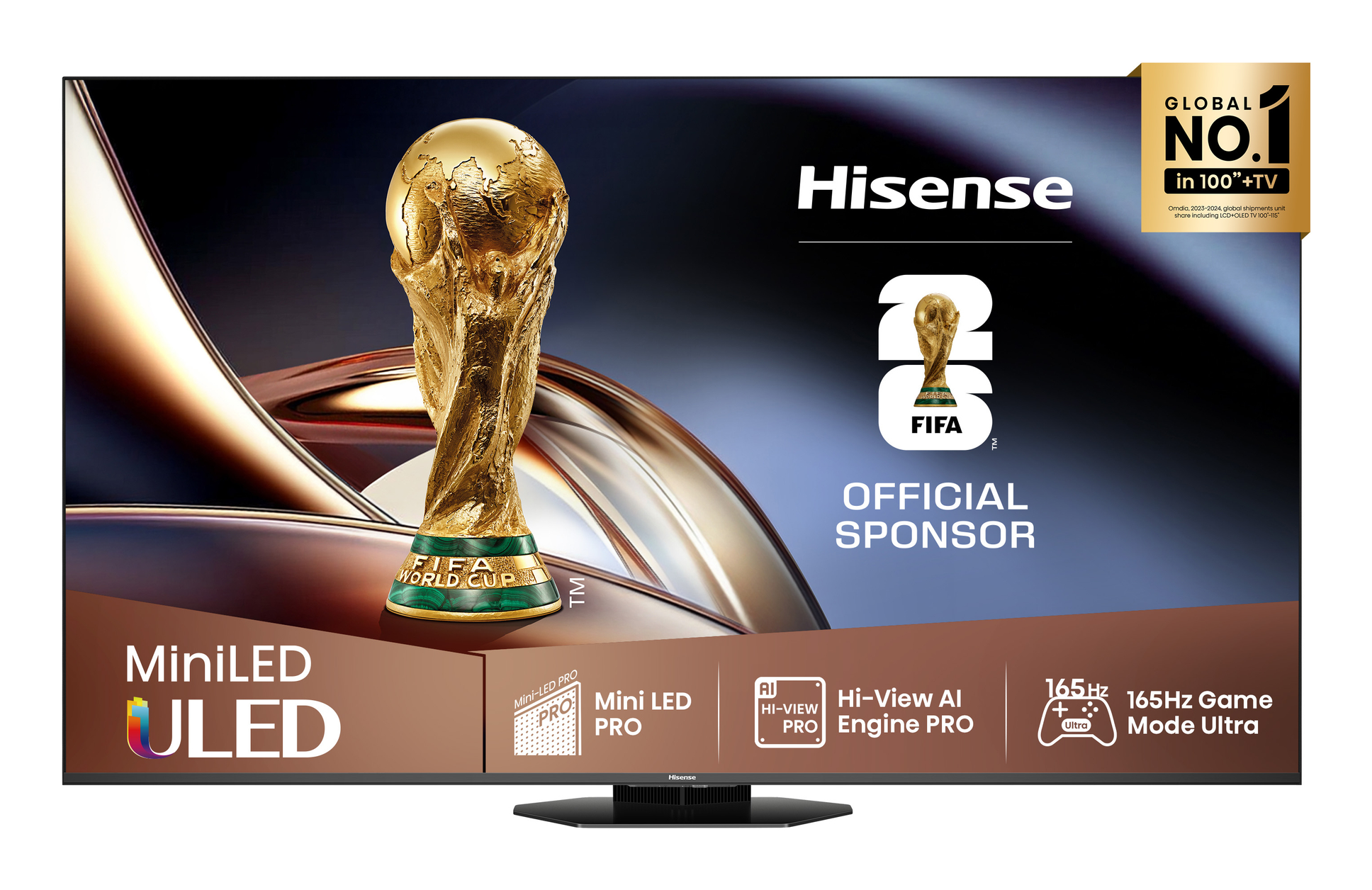 Hisense 75U8Q 190.5 cm (75") 4K Ultra HD Smart TV Wi-Fi Black, Grey