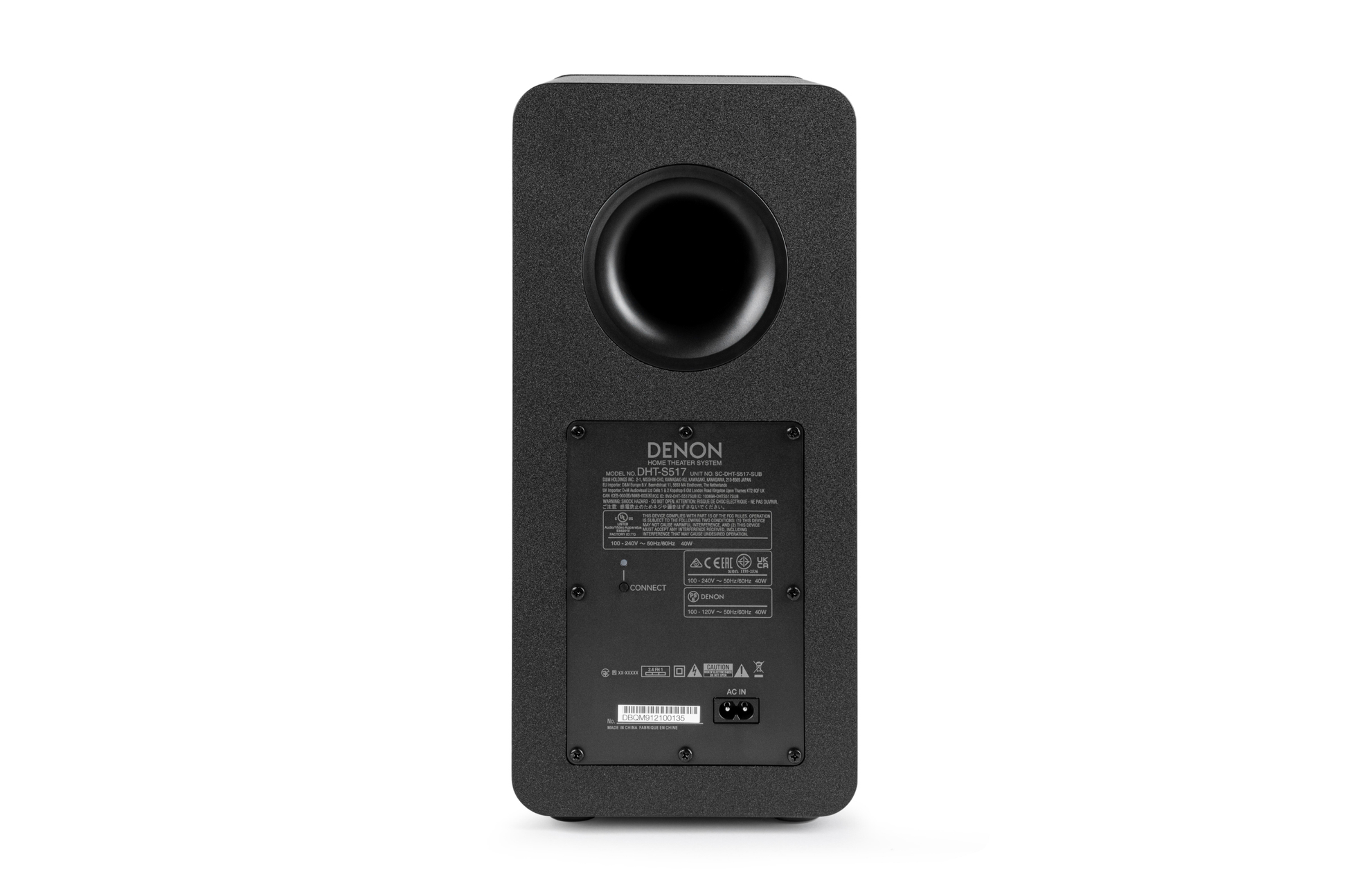 Denon DHT-S517 Black 3.1.2 channels