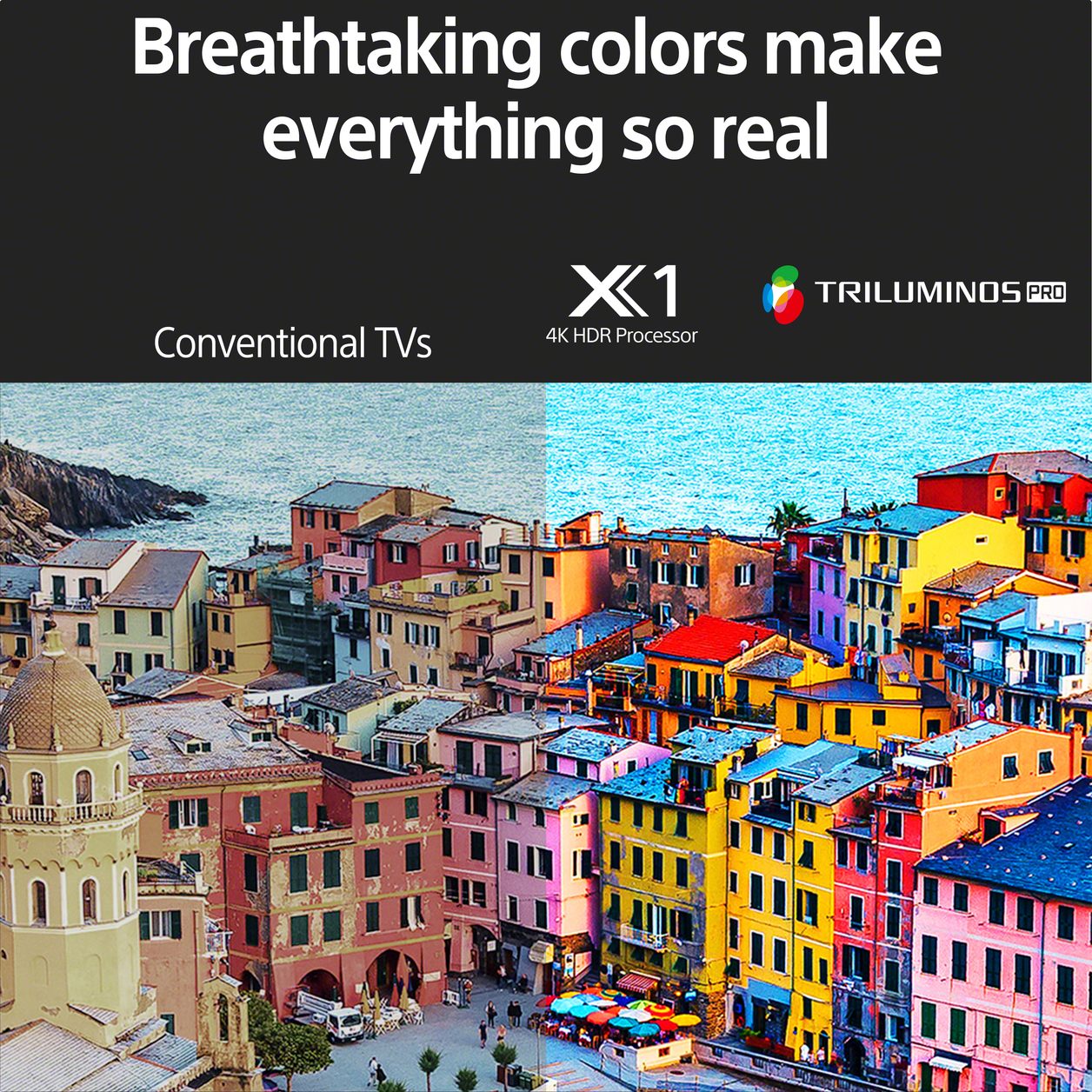 Sony KD-65X80K TV 165.1 cm (65") 4K Ultra HD Smart TV Wi-Fi Black