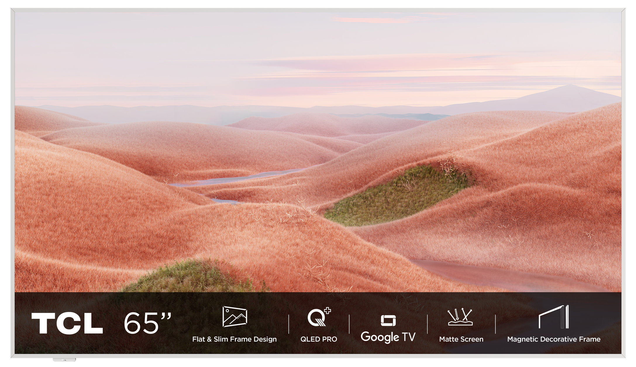 TCL A300 NXTFRAME 65A300W 65" 4K Ultra HD Smart TV Wi-Fi White 450 cd/m²