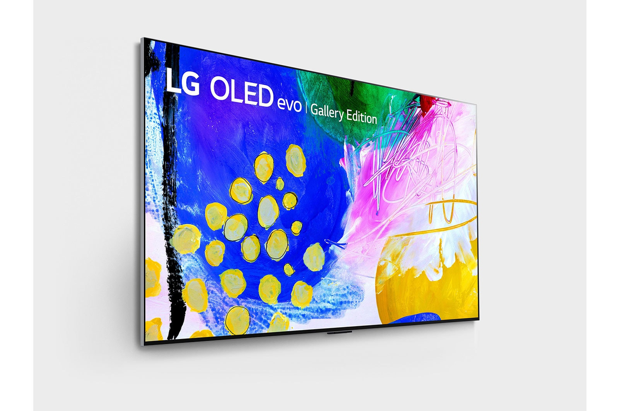 LG OLED evo Gallery Edition OLED77G2PUA 194.8 cm (76.7") 4K Ultra HD Smart TV Wi-Fi Black, Silver