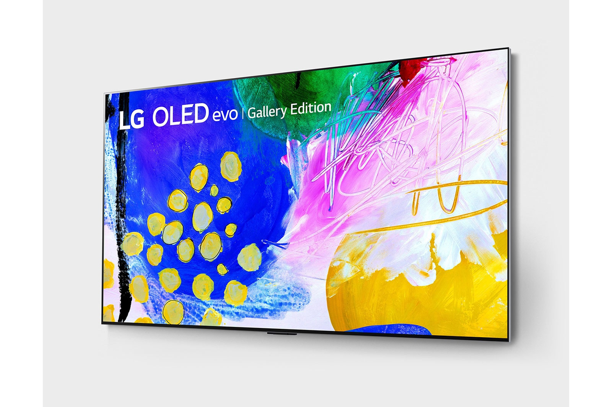 LG OLED evo Gallery Edition OLED77G2PUA 194.8 cm (76.7") 4K Ultra HD Smart TV Wi-Fi Black, Silver