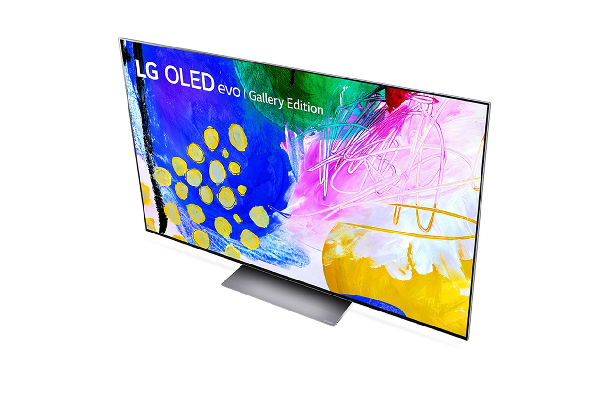 LG OLED evo Gallery Edition OLED77G2PUA 194.8 cm (76.7") 4K Ultra HD Smart TV Wi-Fi Black, Silver