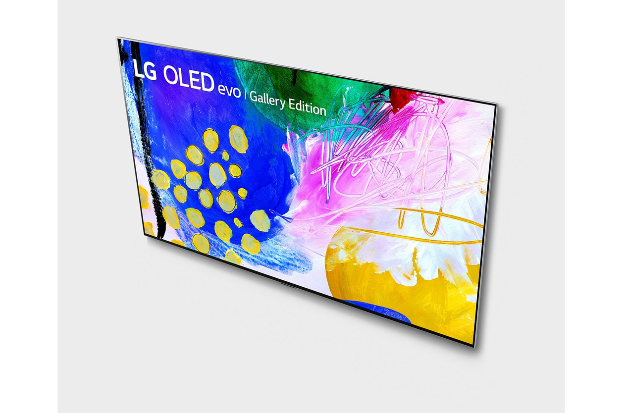 LG OLED evo Gallery Edition OLED77G2PUA 194.8 cm (76.7") 4K Ultra HD Smart TV Wi-Fi Black, Silver