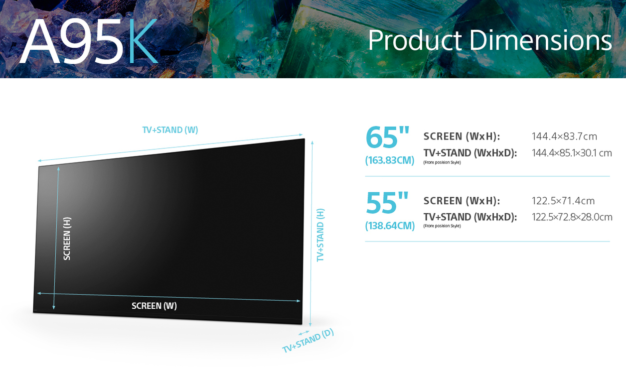 Sony XR-55A95K 139.7 cm (55") 4K Ultra HD Smart TV Wi-Fi Black