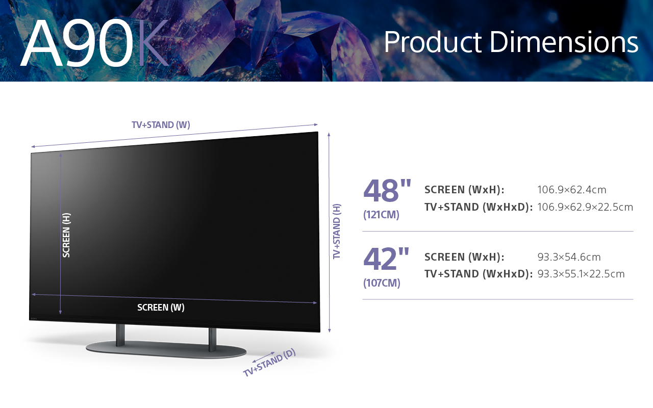 Sony XR-48A90K 121.9 cm (48") 4K Ultra HD Smart TV Wi-Fi Black