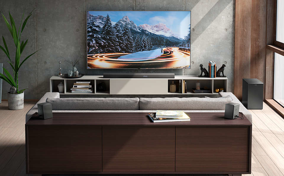 Philips TAB8967/37 soundbar speaker Grey 5.1.2 channels 390 W