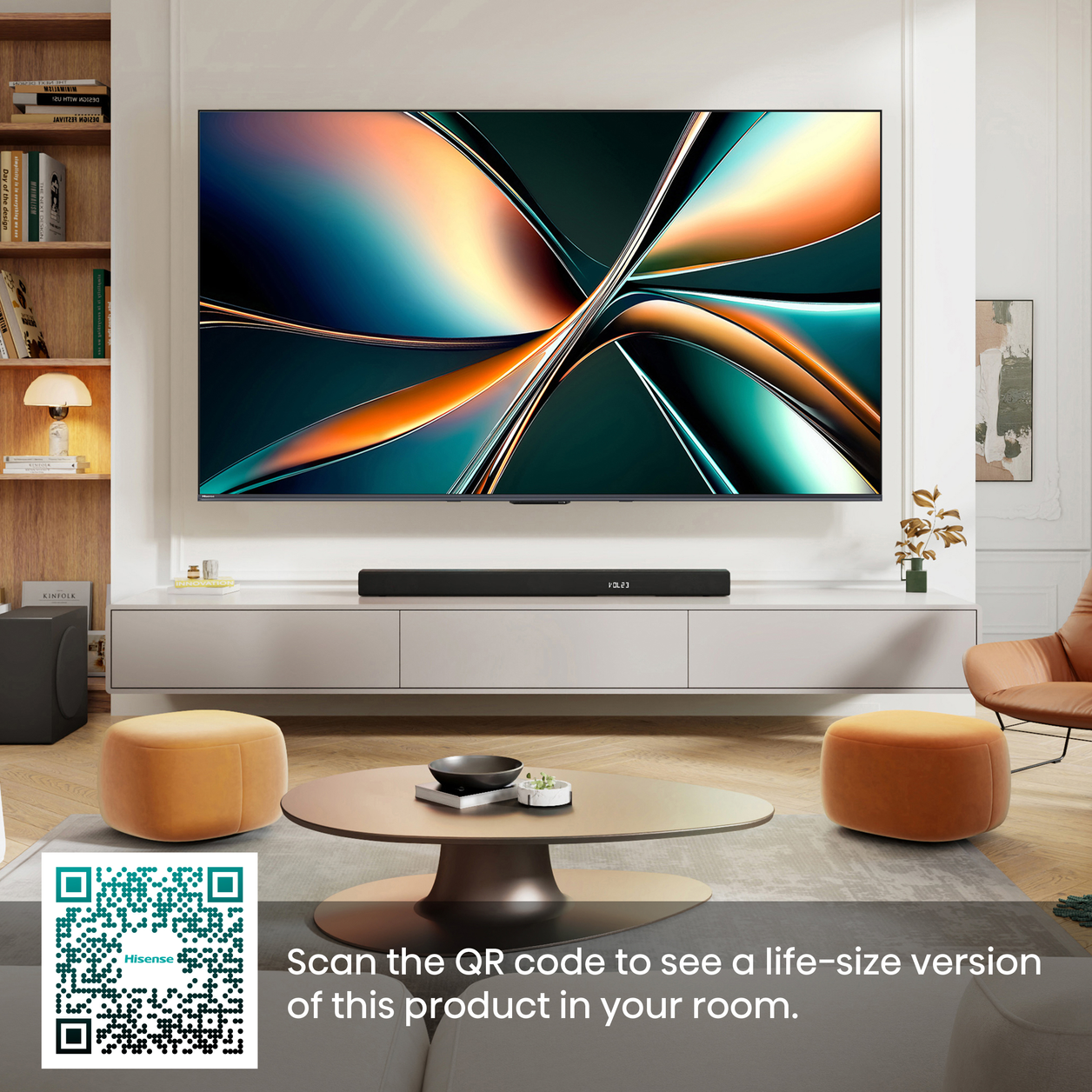 Hisense 100U7QTUK TV 2.54 m (100") 4K Ultra HD Smart TV Wi-Fi Black 450 cd/m²