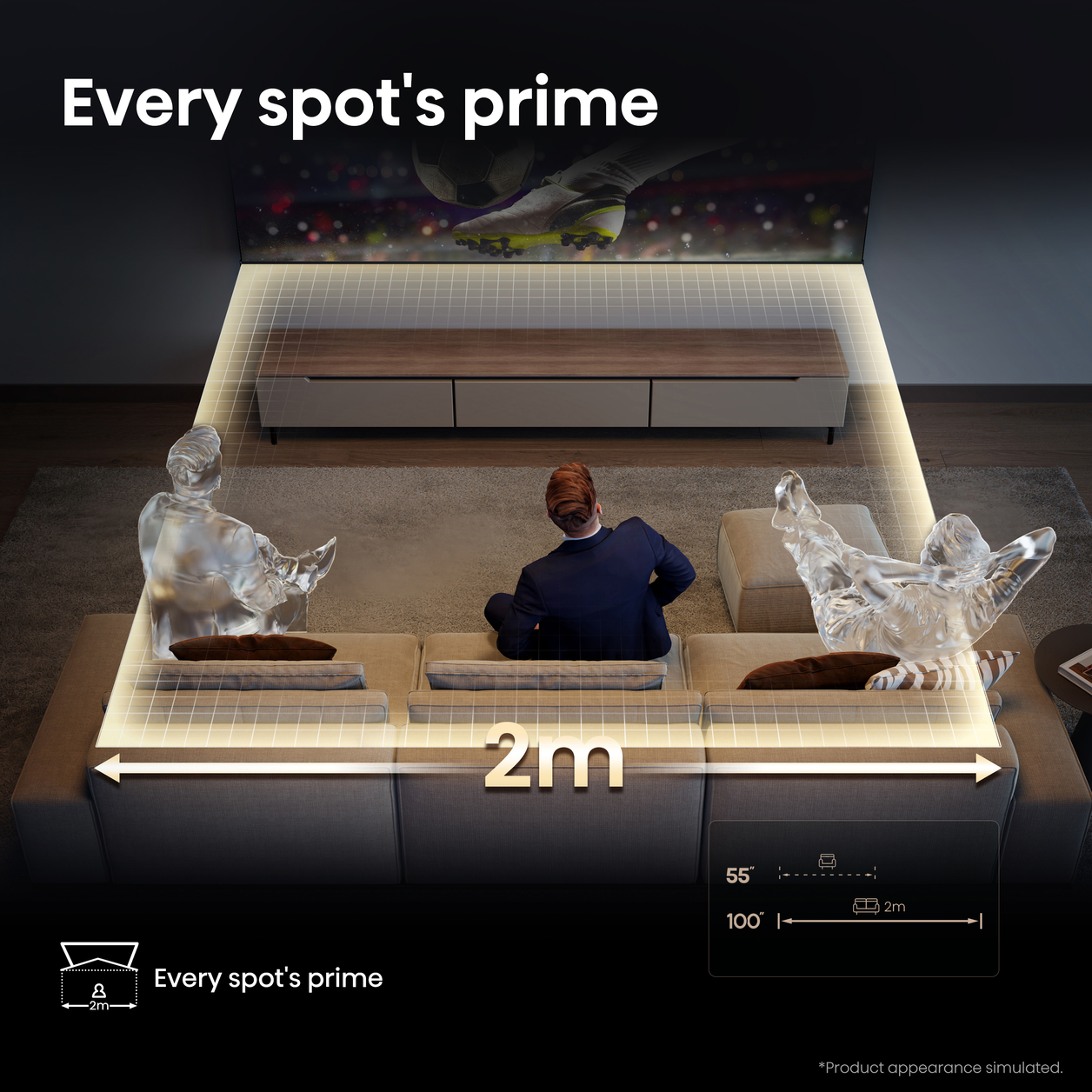 Hisense 100U7QTUK TV 2.54 m (100") 4K Ultra HD Smart TV Wi-Fi Black 450 cd/m²