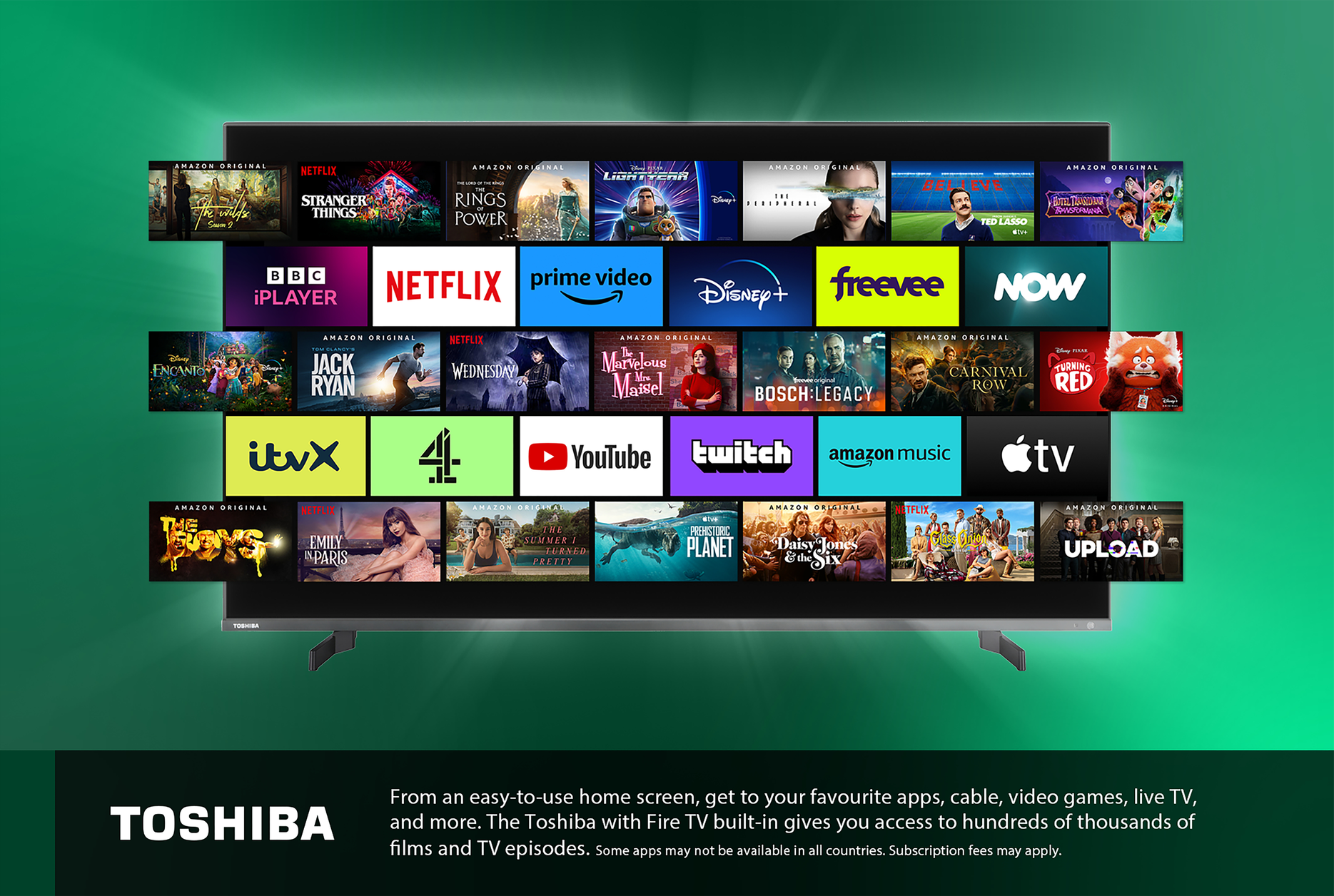 Toshiba 70QF5D53DB TV 177.8 cm (70") 4K Ultra HD Smart TV Wi-Fi Black, Grey 350 cd/m²