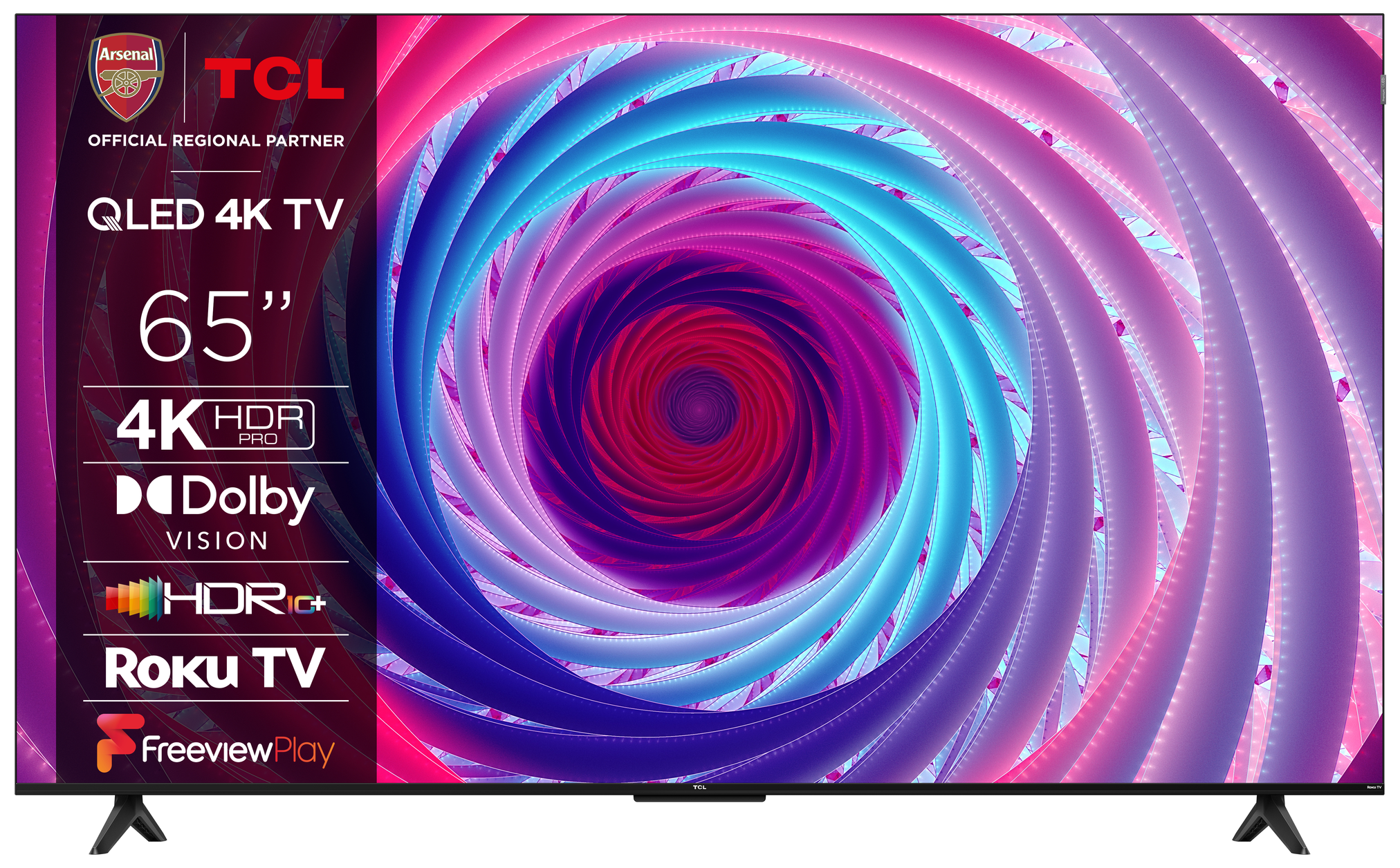 TCL 65RC650K TV 165.1 cm (65") 4K Ultra HD Smart TV Wi-Fi Black 450 cd/m²