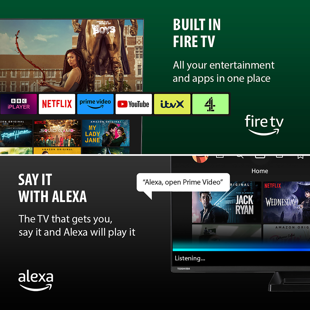 Toshiba 50UF3F53DB TV 127 cm (50") 4K Ultra HD Smart TV Wi-Fi Black 350 cd/m²