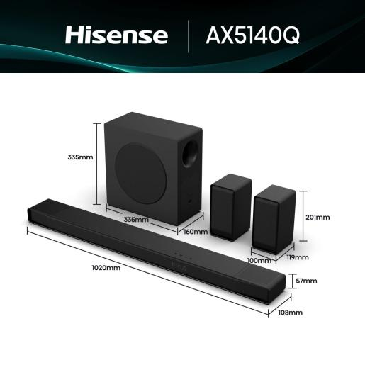 Hisense AX5140Q Dolby Atmos Soundbar