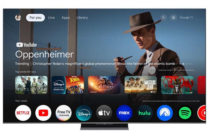 TCL QM8 75" QM8K Series QD-Mini LED QLED 4K UHD Smart TV with Google TV – 75QM8K