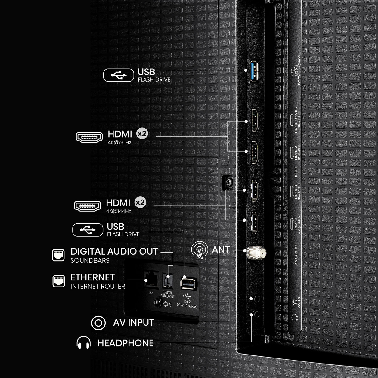 Hisense 100QD6QF TV 2.54 m (100") 4K Ultra HD Smart TV Wi-Fi Black