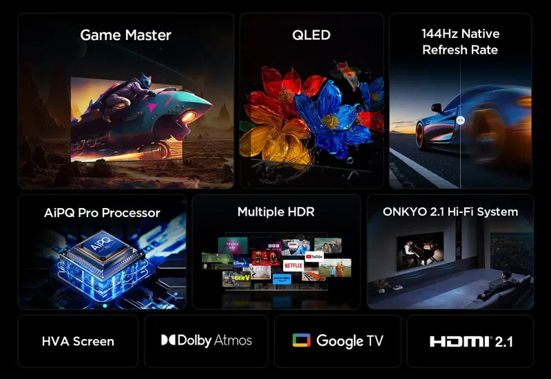 TCL 55P8K 55" 4K QLED HDR Smart TV
