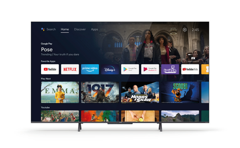 TCL C72 55C721 139.7 cm (55") 4K Ultra HD Smart TV Wi-Fi Silver