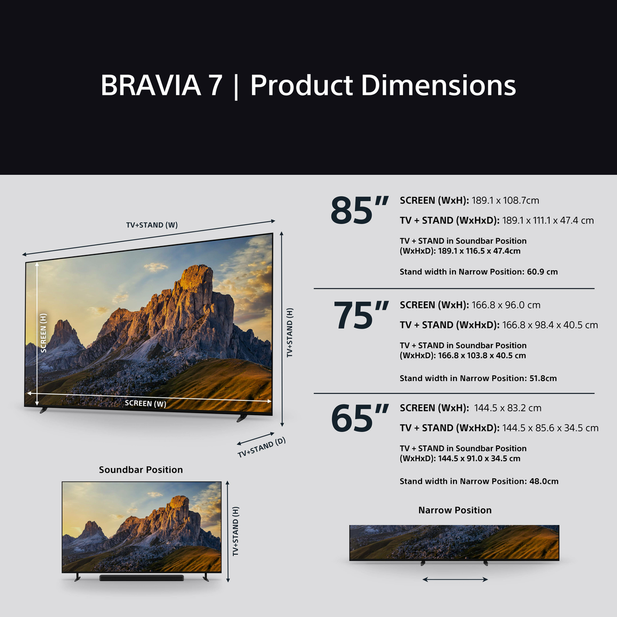 Sony BRAVIA 7 QLED (XR l Mini LED) 65 Inch 4K HDR Google Smart TV (2024) | Gaming Features for PlayStation 5, IMAX Enhanced, Dolby Vision Atmos, Chromecast, AirPlay, 120Hz