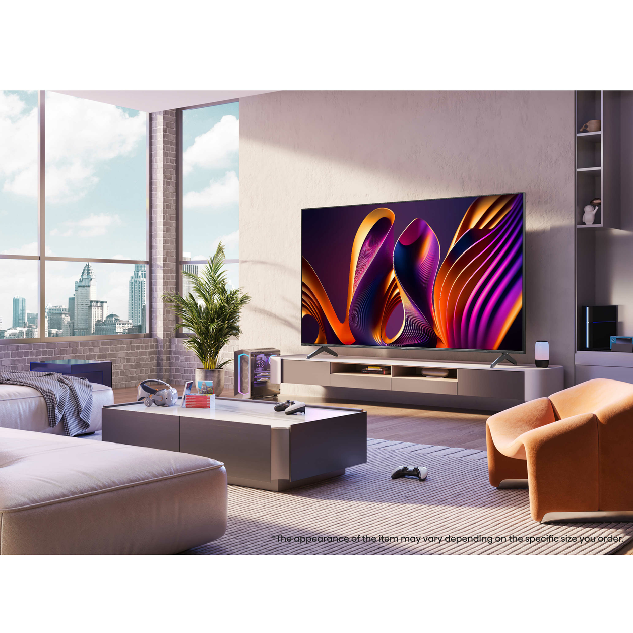 Hisense 65E7NQTUK PRO TV 165.1 cm (65") 4K Ultra HD Smart TV Wi-Fi Grey 400 cd/m²
